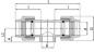 Preview: PP T-Stück 90° mit Innengewinde am Mittelstutzen, Klemmmuffe