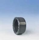 Kappe PVC PN16 G = 1 1/2", Innengewinde, mit Flachdichtung